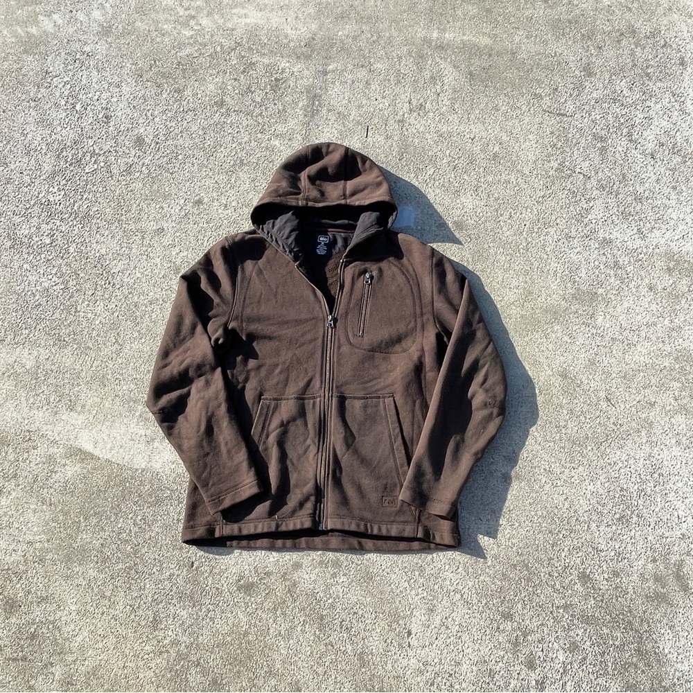 REI Women's Brown Hooded Zip-Up Jacket